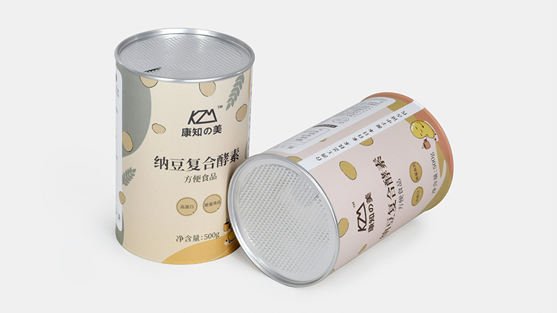 食品易拉盖纸罐包装