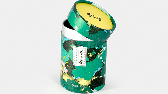 李子柒藕粉纸罐