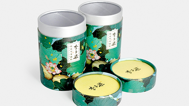 李子柒藕粉纸罐