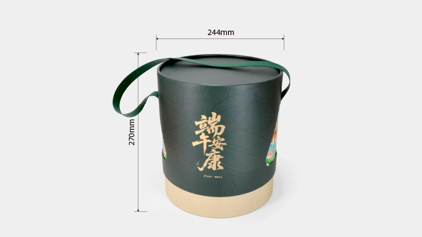 圆形粽子礼盒包装