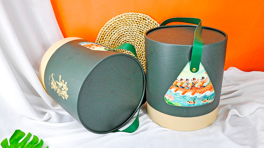 圆形粽子礼盒包装